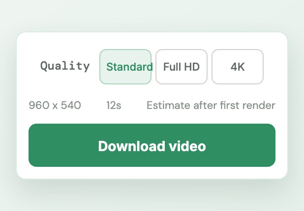 DDD Maps export panel with quality controls and Download video button
